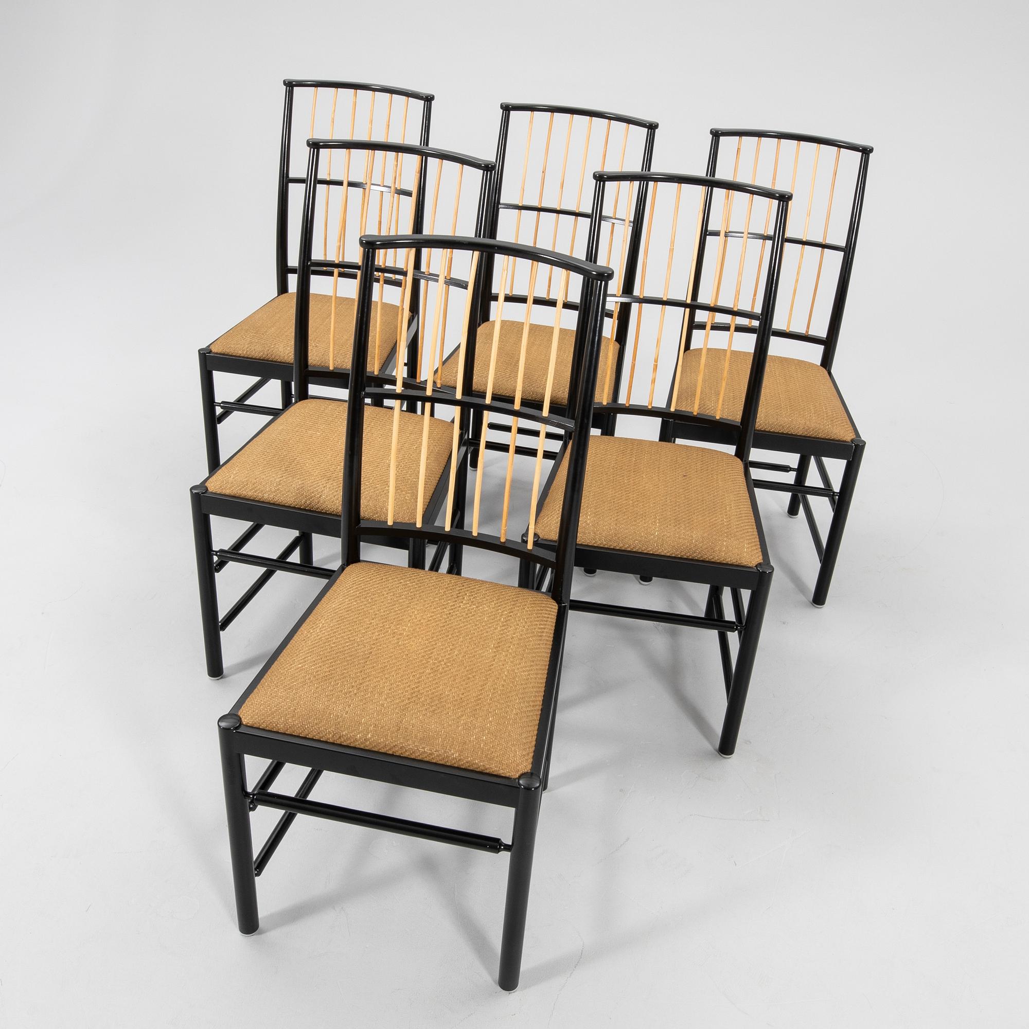 Josef Frank, stolar 6 st modellnr 2025 för Firma Svenskt tenn 2000-tal.