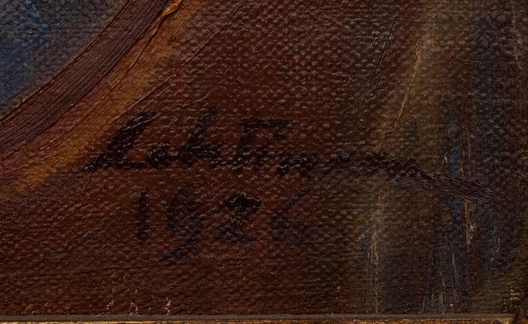 URHO LEHTINEN, olja på duk signerad och daterad 1926.