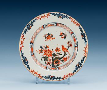 1583. A set of six imari dinner plates, Qing dynasty, Qianlong (1736-95).