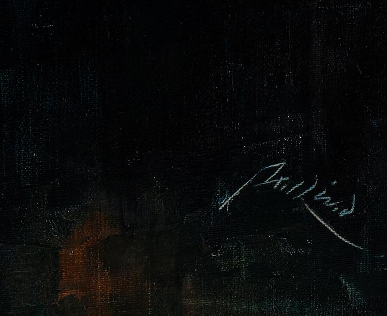 Axel Lind, olja på duk, signerad.