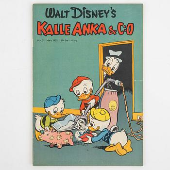 "Kalle Anka & Co", 12 st, komplett årgång 1950.