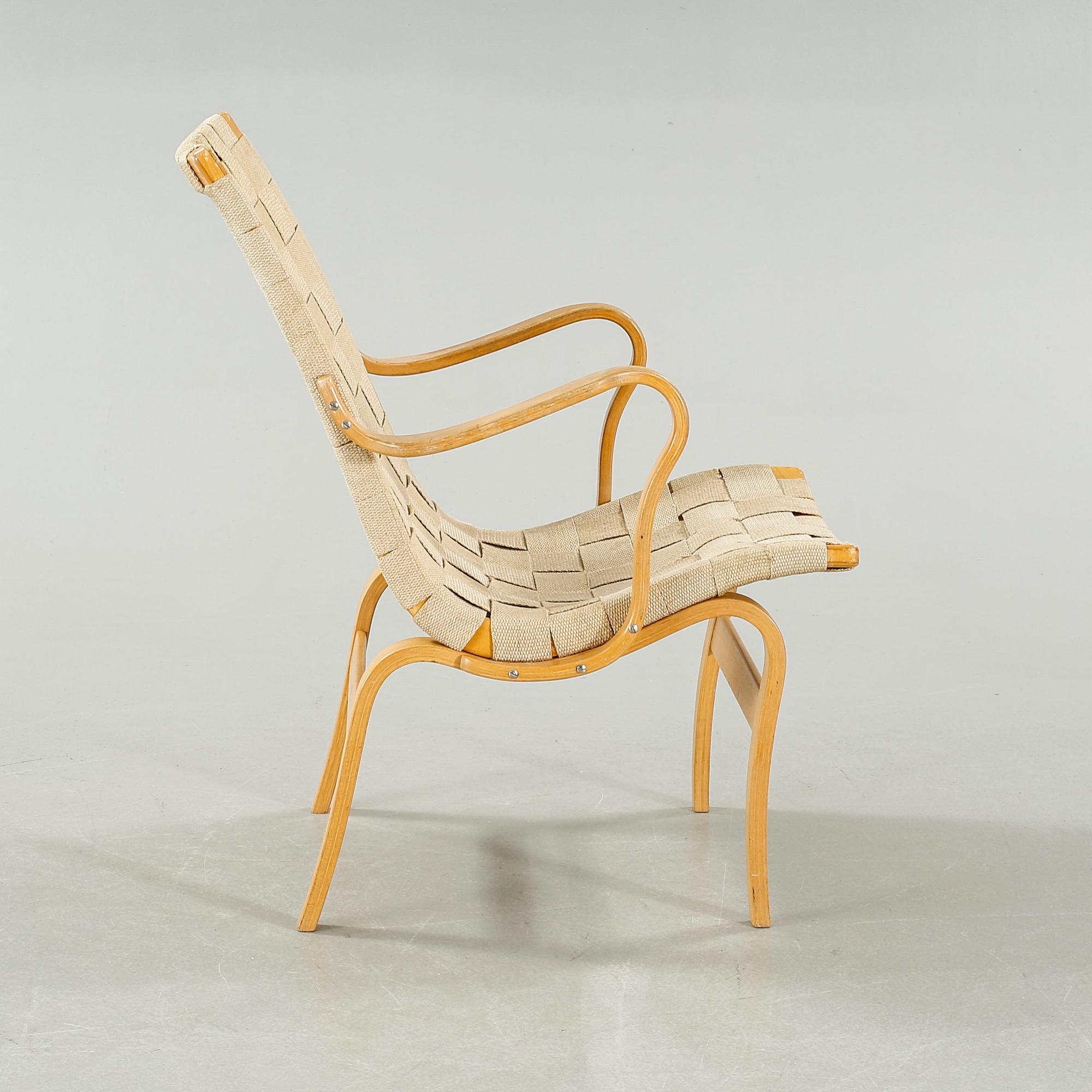 BRUNO MATHSSON, fåtölj, "Eva", Dux, 1900-talets andra hälft.