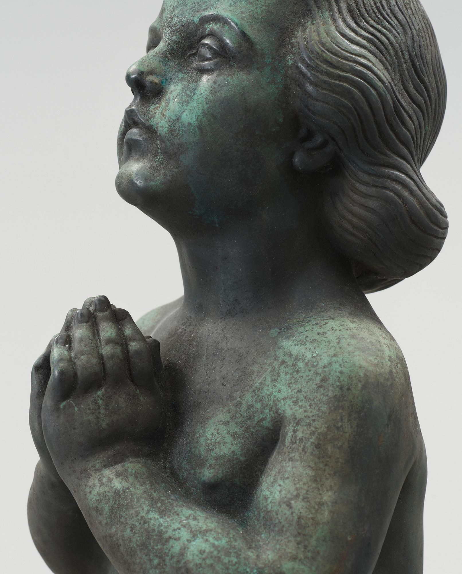 ALFRED OHLSON, skulptur, brons, Herman Bergman FUD,