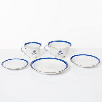 Wilhelm Kåge, mat- och kaffeservis, 65 delar, "Guldstjärna" Gustavsberg.