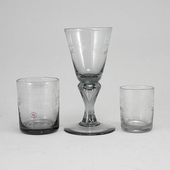 GLASSERVIS, 20 delar. Sverige, Reijmyre, 1900-tal.