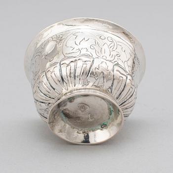 A Russian 18th century silver charka, unidentified makers mark, MOscow 1745.