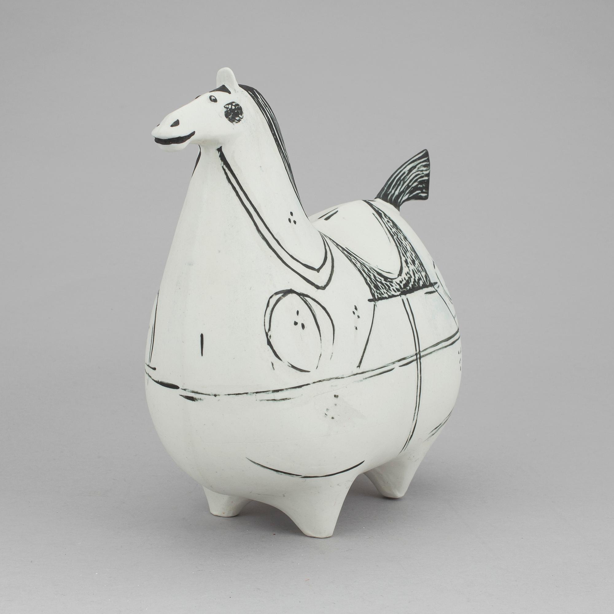 STIG LINDBERG, skulptur, stengods, Gustavsberg studio, i produktion 1952-1972.