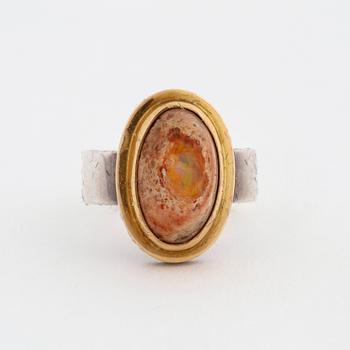 A opal ring by Anders Högberg, Göteborg, 1989.