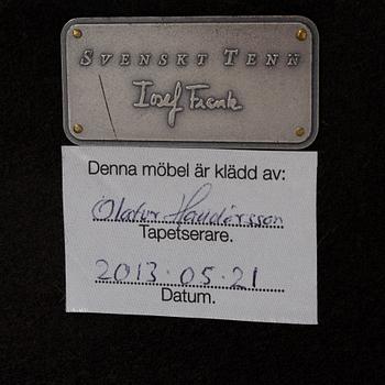 Josef Frank, fåtölj, modell 336, Firma Svenskt Tenn 2013.