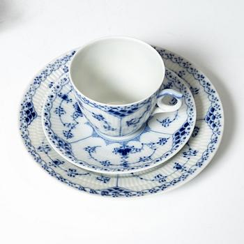 Royal Copenhagen, kaffeservis, 27 delar, "Musselmalet", Royal Copenhagen, Danmark.