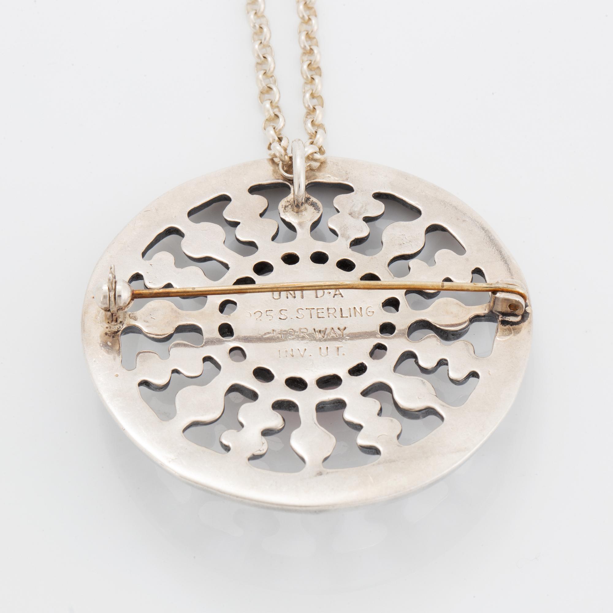 A David Andersen silver pendant.