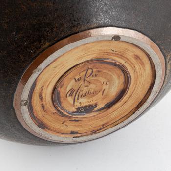 Carl-Harry Stålhane, stoneware, bowl, unique, Rörstrand.