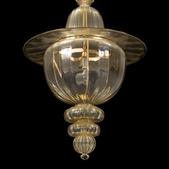 NAPOLEONE MARTINUZZI, a "Doge" ceiling light by Venini Italy, designed 1925-1930.