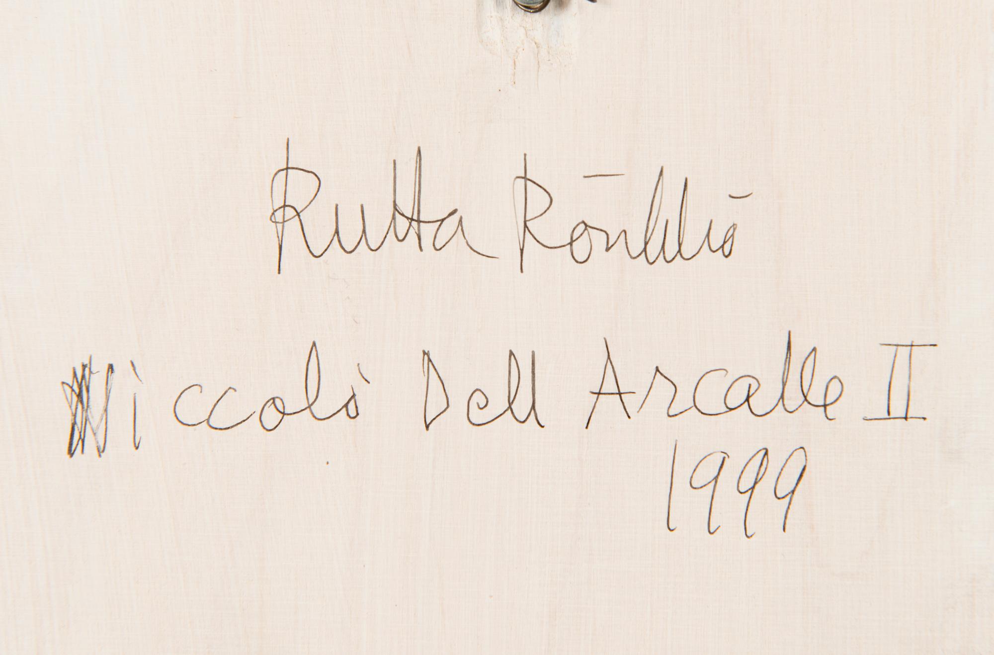 mixed media / drawing and 3D paper casting, a tergo signed and dated 1999.