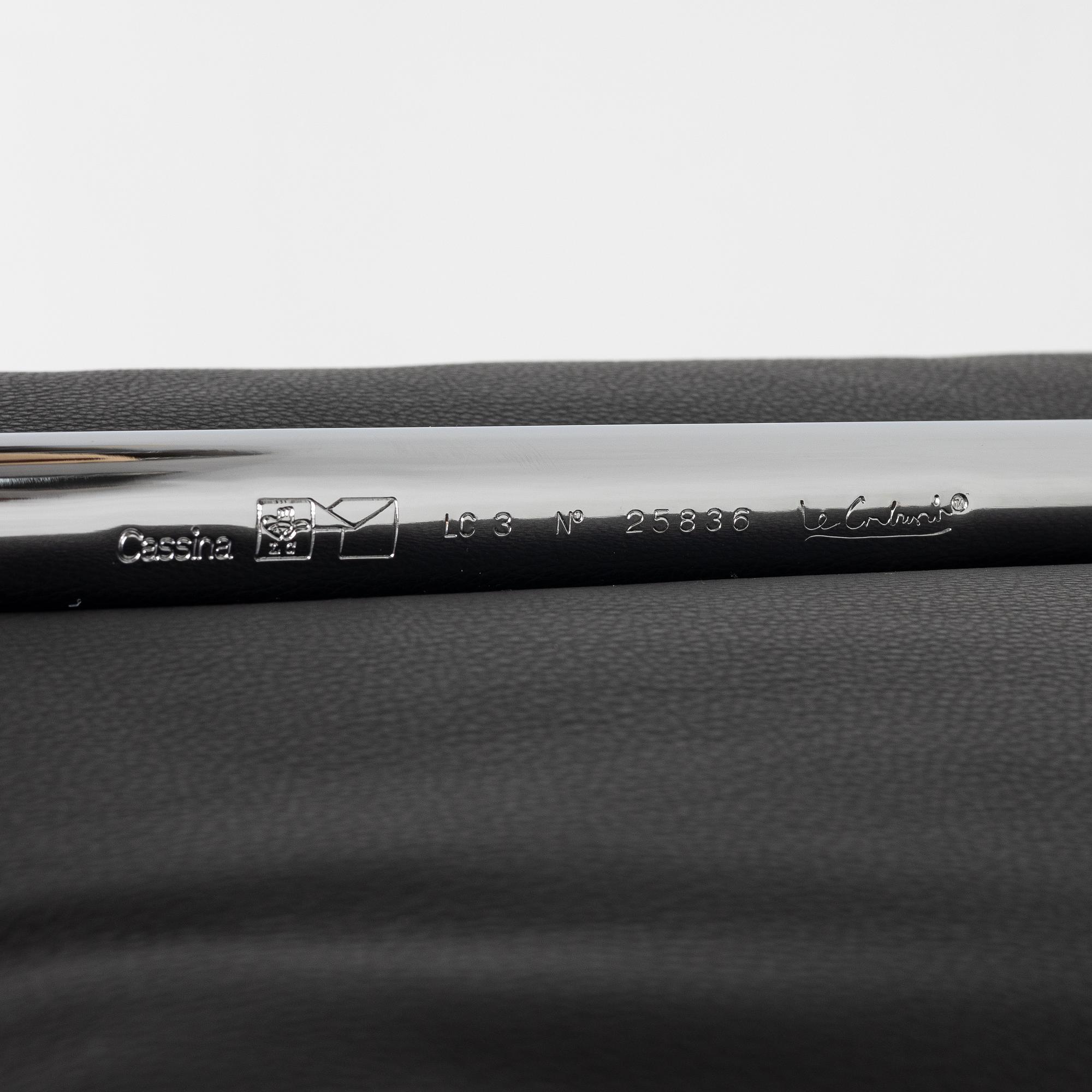 Le Corbusier, Pierre Jeanneret & Charlotte Perriand, soffa"LC3", Cassina, Italien.