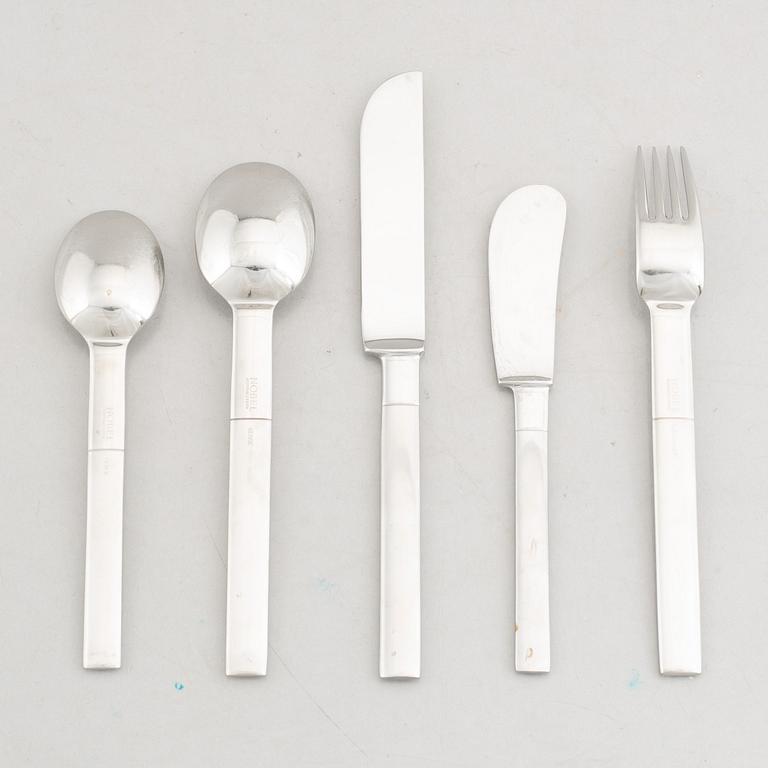 Gunnar cyrén, a 52-piece "Nobel" stainless steel cutlery set, Yamazaki, Gense & Berndorf.