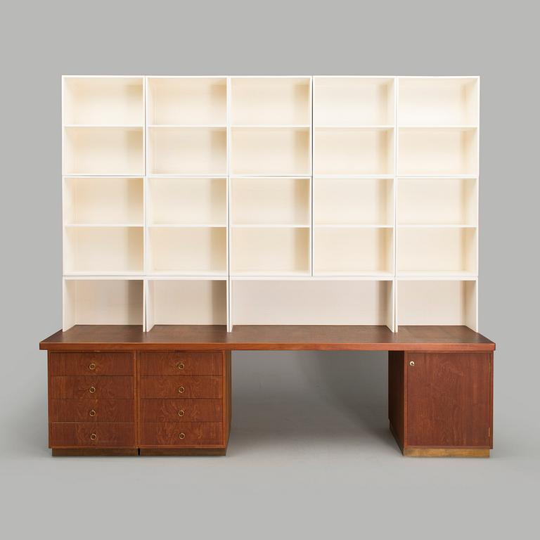A 1960s book shelf for HMN Huonekalu Mikko Nupponen, Lahti, Finland.