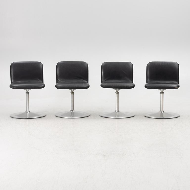 Yrjö Kukkapuro, four chairs, Avarte, Finland.