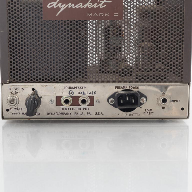 Dynaco, "Dynakit Mark 3", tube amplifier, a pair, USA, 1960s/70s.