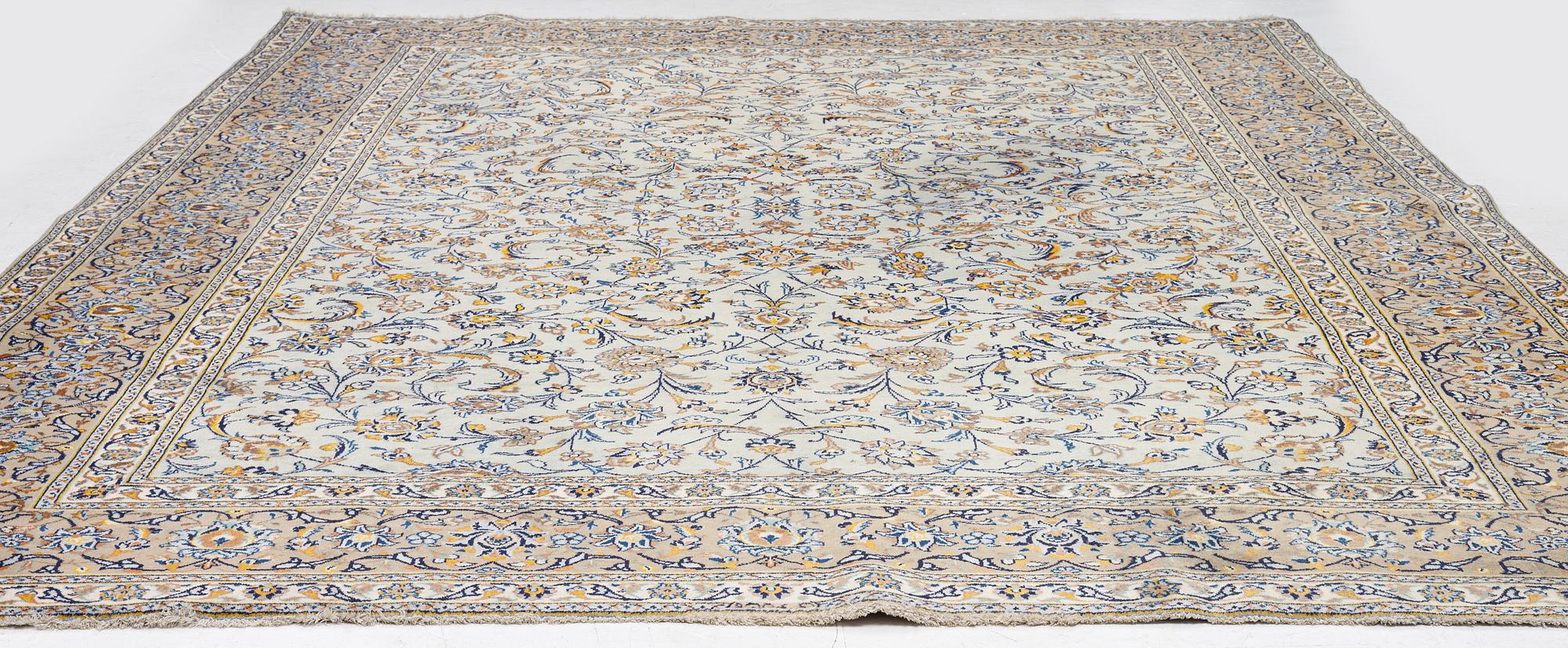 Carpet, Keshan, approx. 390 x 298 cm.
