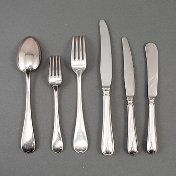 50 psc silver cutlery, some GAB Stockholm 1966.