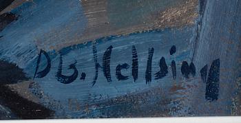 DAG BJÖRN HELLSING, olja på papp, signerad.