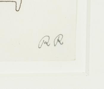 Roger Risberg, ink on paper, signed RR.