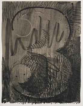 Jasper Johns, "Figure 3" from: Black Numerals Series.
