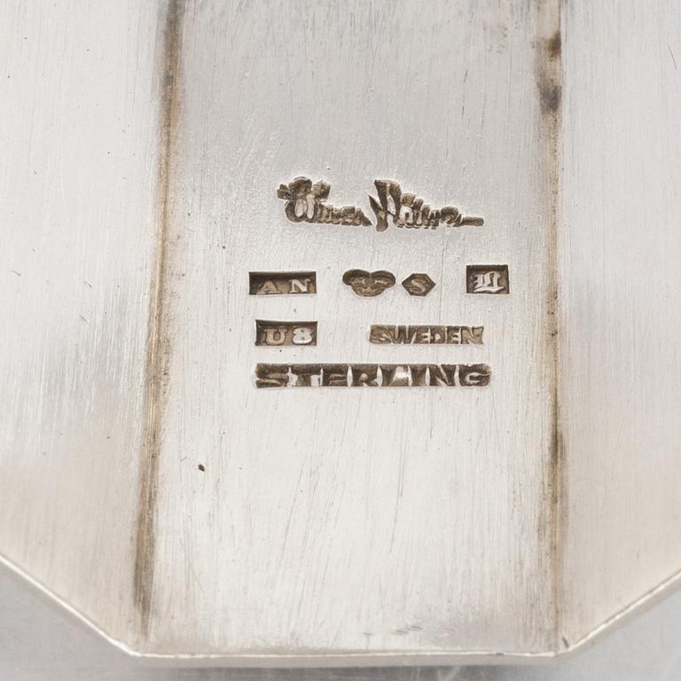 Wiwen Nilsson, napkin ring, sterling silver, Anders Nilsson, Lund 1946.