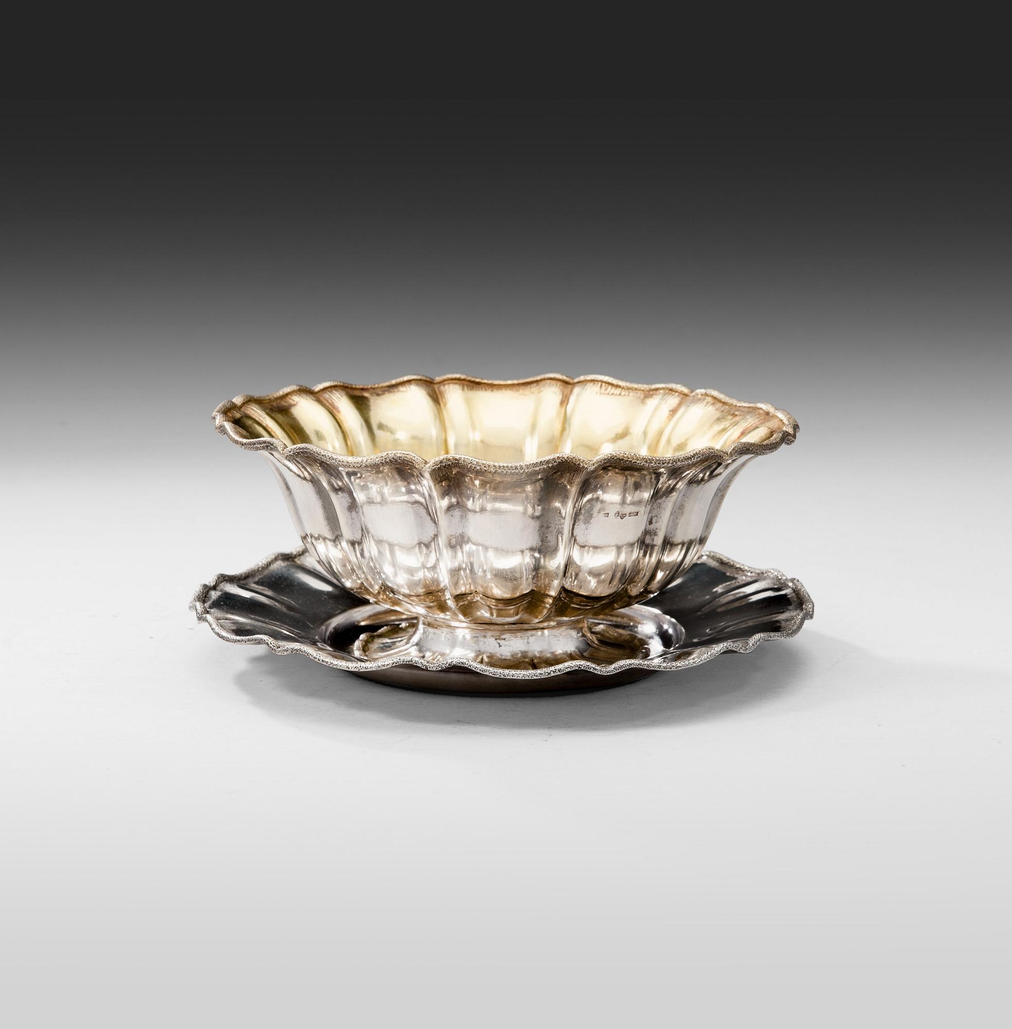 SÅSSKÅL, Silver, Sverige. Gjord av Gustaf Möllenborg i Stockholm 1847.