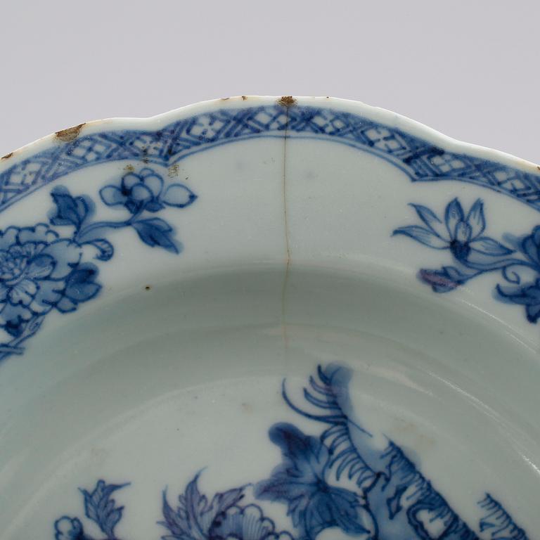 TALLRIKAR, 9 st, porslin, Kina, 1700-/1800-tal.