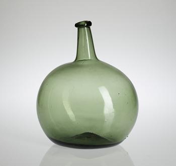 574. FLASKA, glas 1700/1800-tal.
