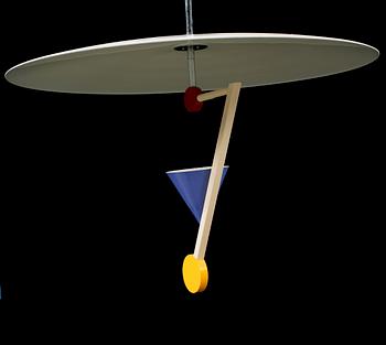 A "Halo there" ceiling lamp by Olle Andersson for Boréns, 1980s, height ca 60 cm.