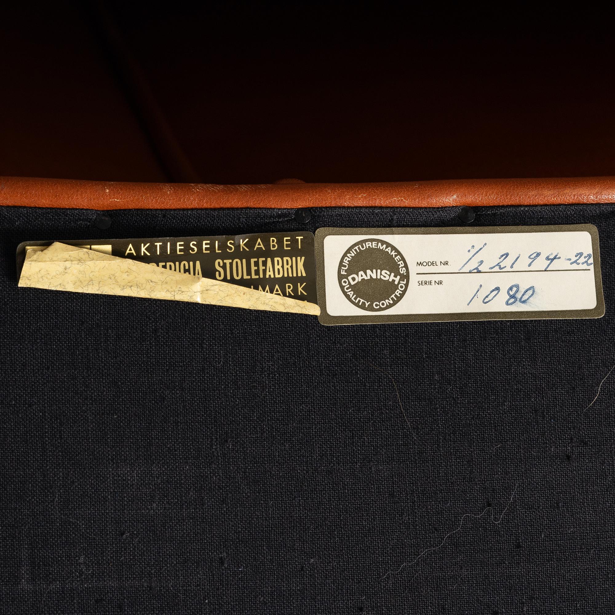 Børge Mogensen, Sofa, model "2194-26", Fredericia Stolefabrik A/S, Denmark.