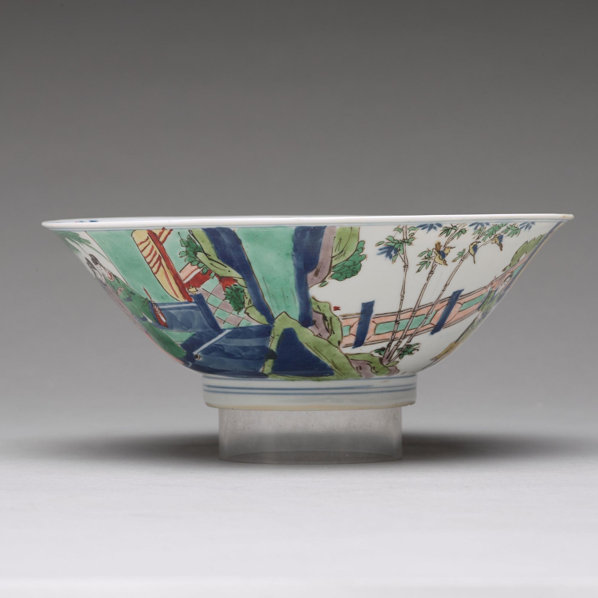 SKÅL, porslin. Qingdynastin, Kangxi (1662-1722).