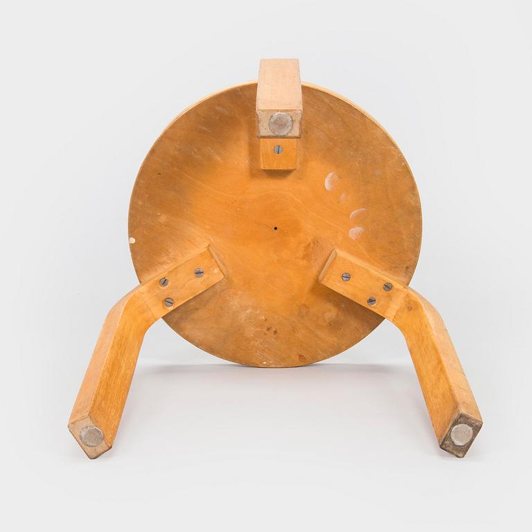 Alvar Aalto, A 1950s '60' stool for  O.Y. Huonekalu- ja Rakennustyötehdas A.B. Finland.