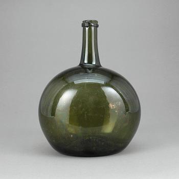 FLASKA, glas, 17/1800-tal.