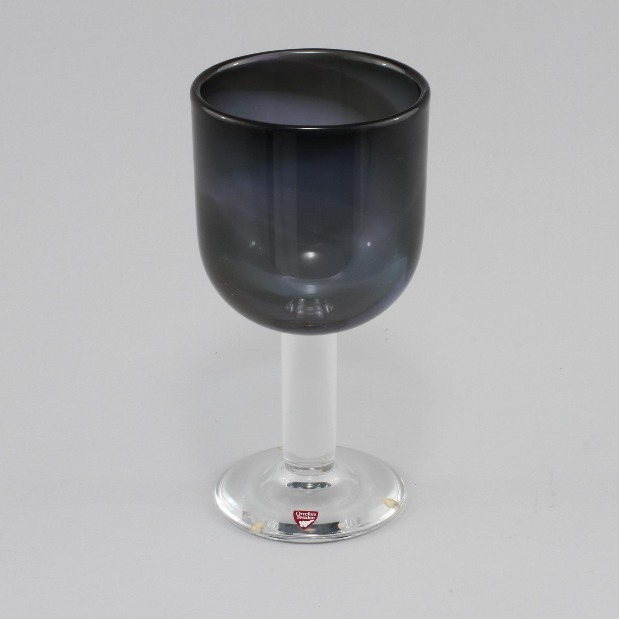 POKAL, glas, Olle Alberius, Orrefors, signerad, 1900-talets andra hälft.