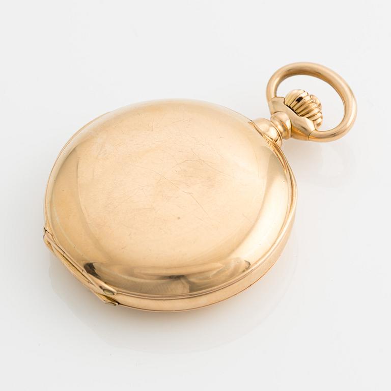 Ane Bing Hger, Paris, pocket watch, repeater, hunter case, 51,5 mm.