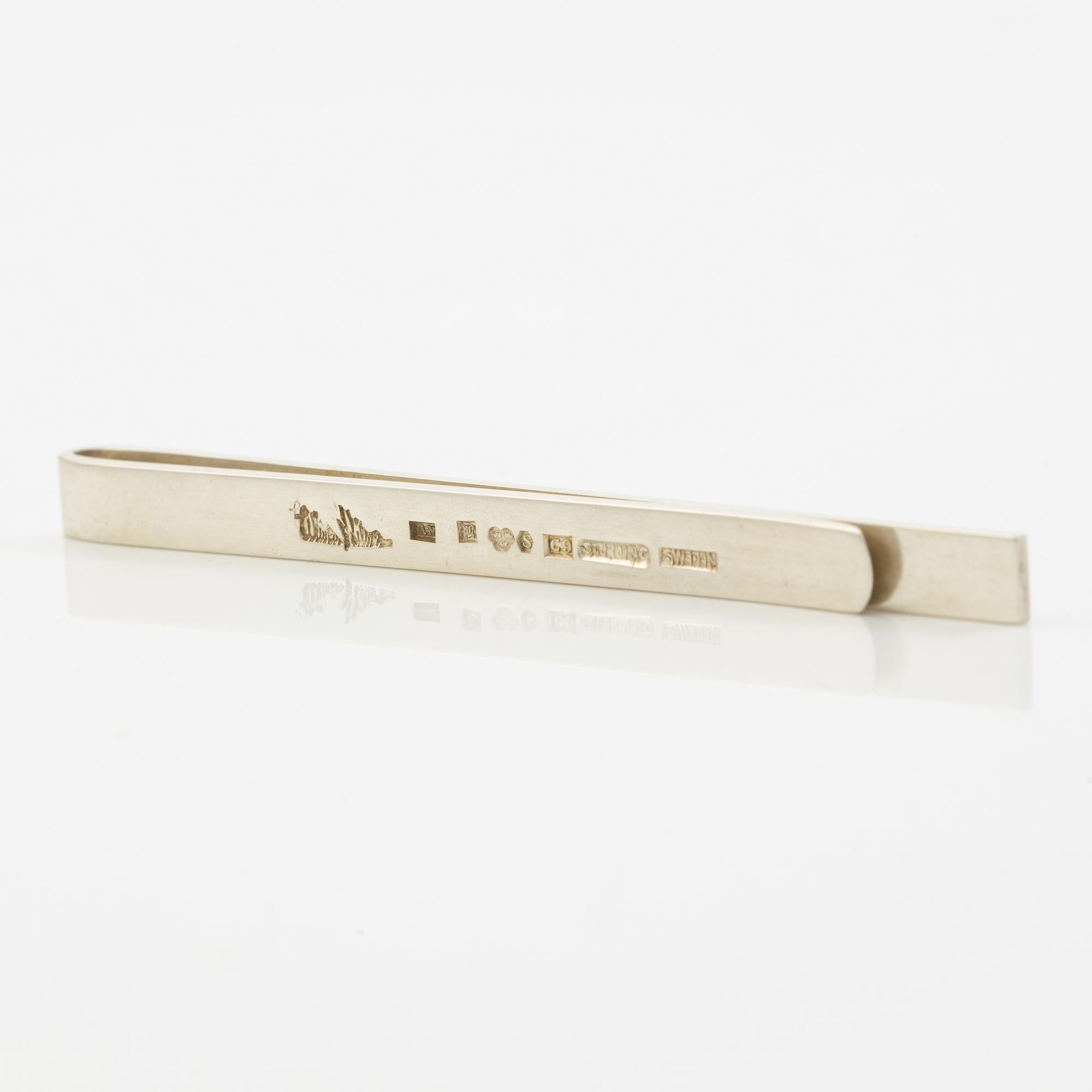 Wiwen Nilsson, tie clip, silver.