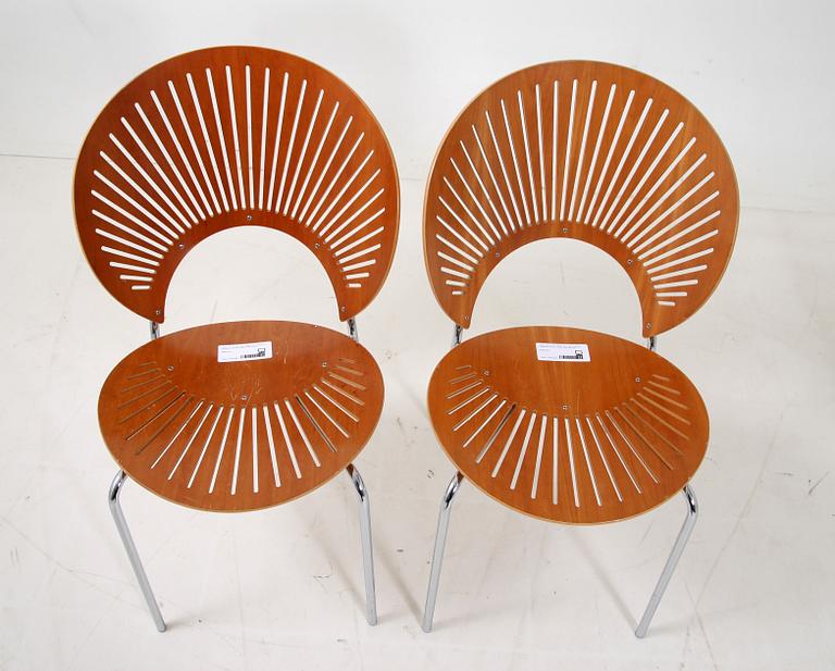 STOLAR, 2 st. Design Nanna Ditzel, Fredericia Stolefabrik, Danmark. Modell 3298 serie 298.