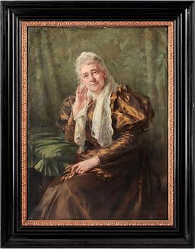 CASPAR RITTER, olja på duk, signerad o daterad  1896.