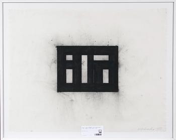 ALF LINDER, kolteckningar, 4 st, sign o dat 1983.