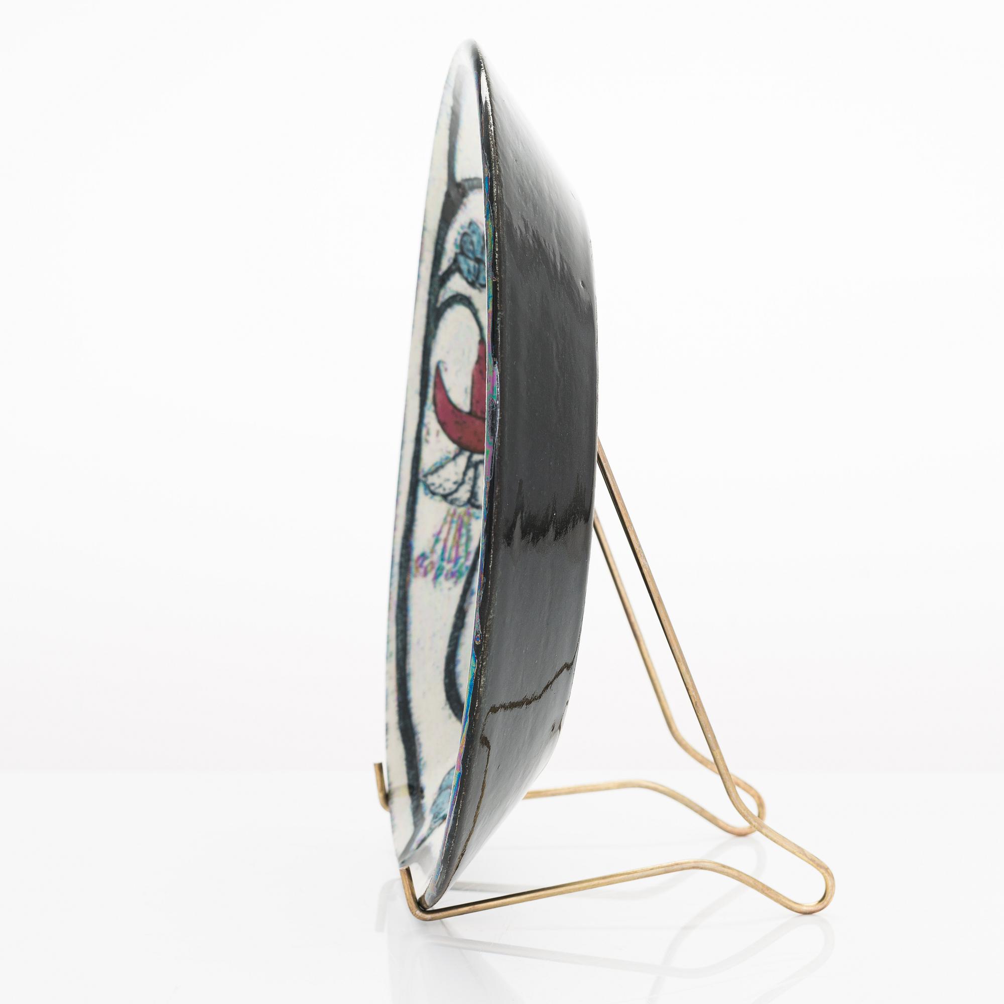 Birger Kaipiainen, dekorationsfat, signerad Kaipiainen Arabia.