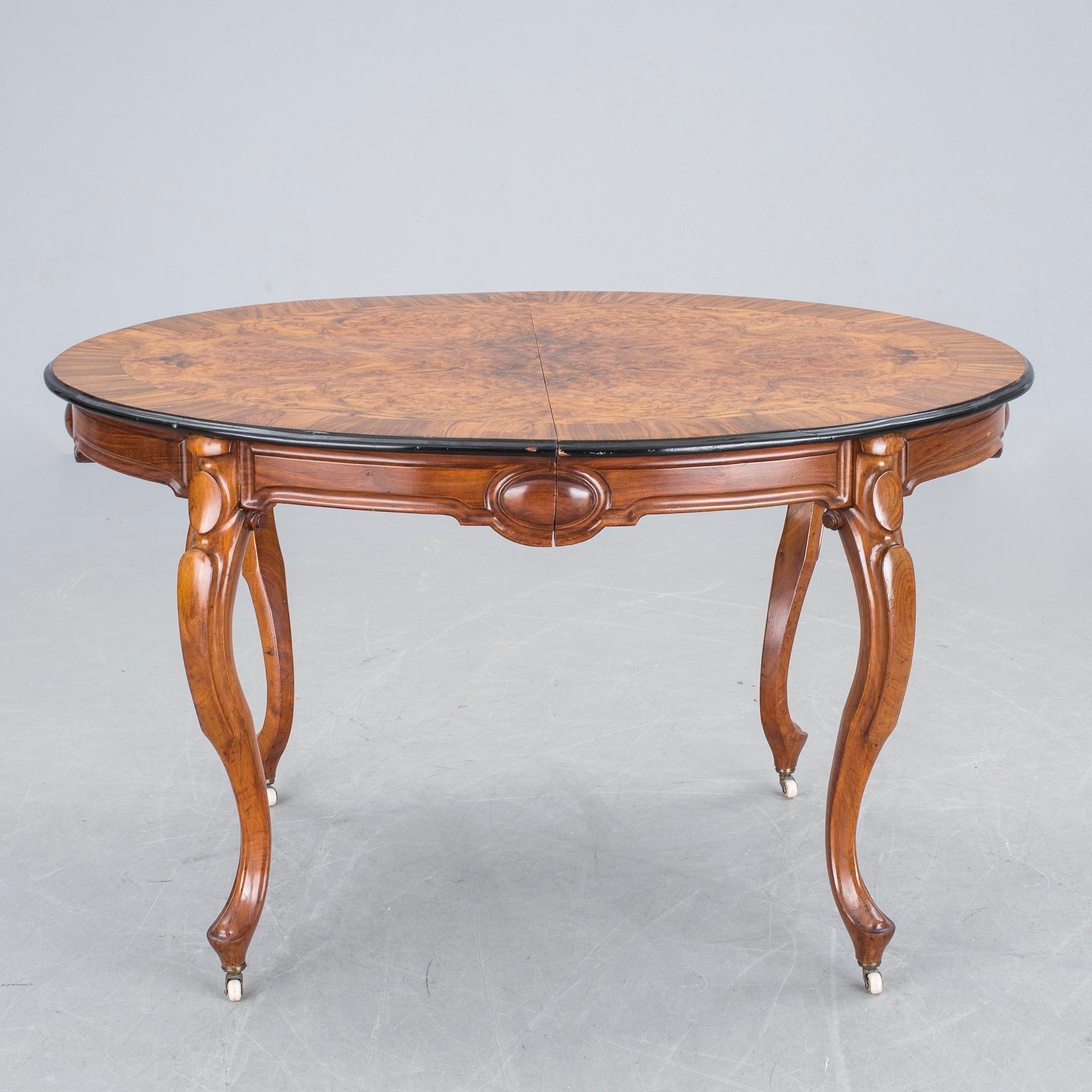 MATBORD, nyrokoko, 1800-talets andra hälft.