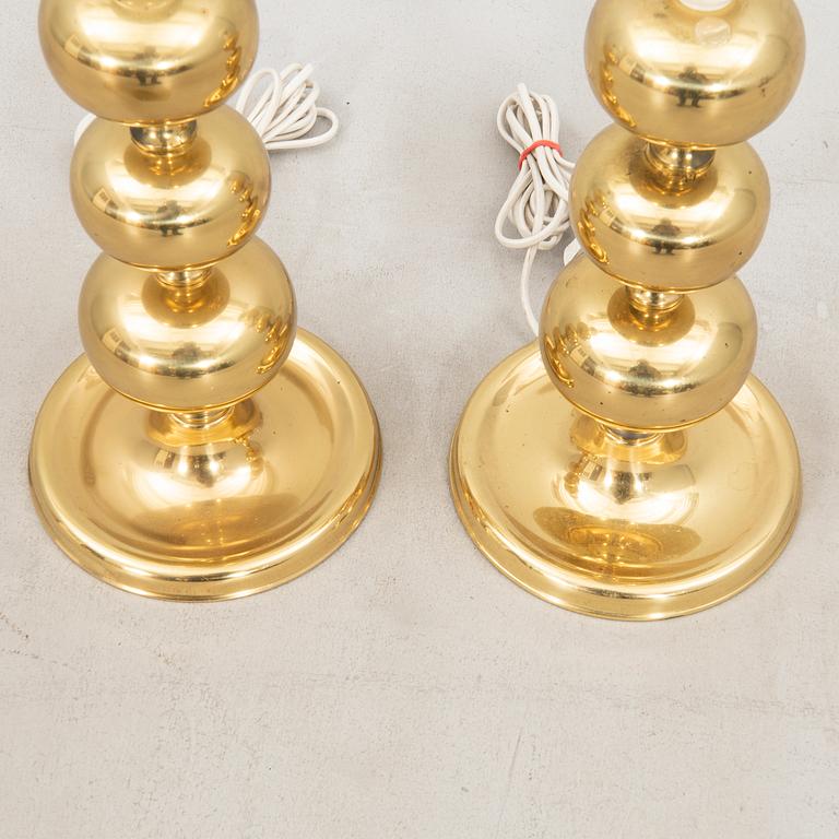 Table lamps, a pair, Nafa, late 20th century.