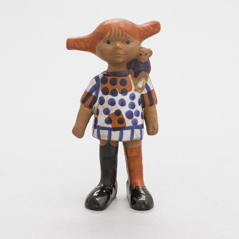 Lisa Larson, figurin, stengods, "Pippi Långstrump", Gustavsberg.