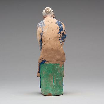 SKULPTUR, lera. Qingdynastin, 1800-tal.