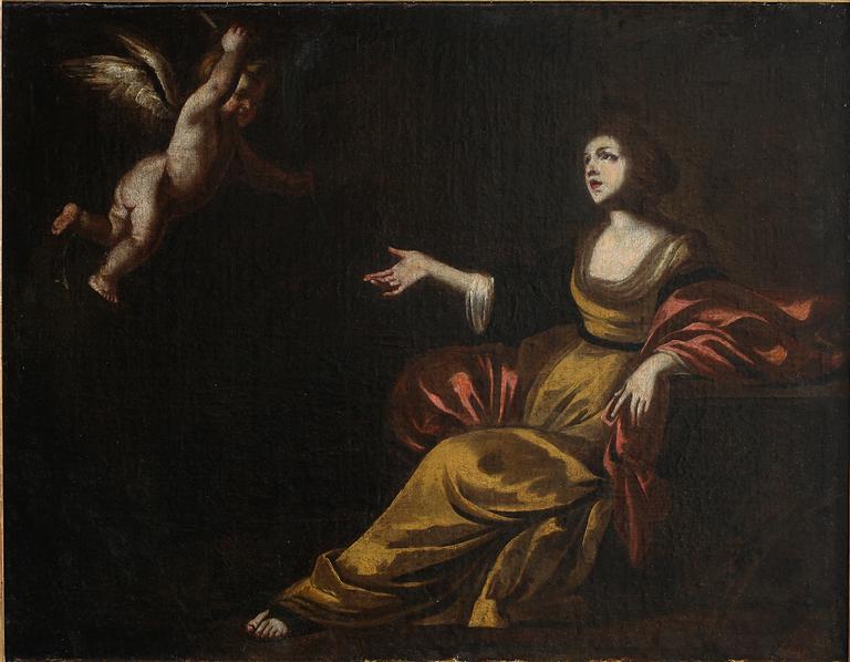 Massimo Stanzione Attributed to, The annunciation.