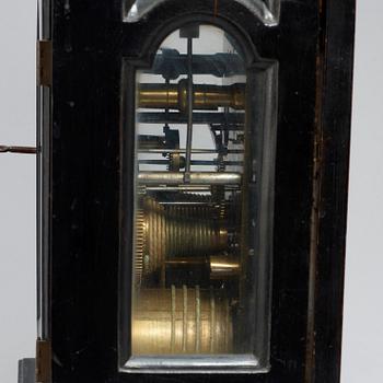 A Swedish late Baroque striking bracket clock with verge escapement by V. Schultz (clockmaker in Stockholm 1728-64).